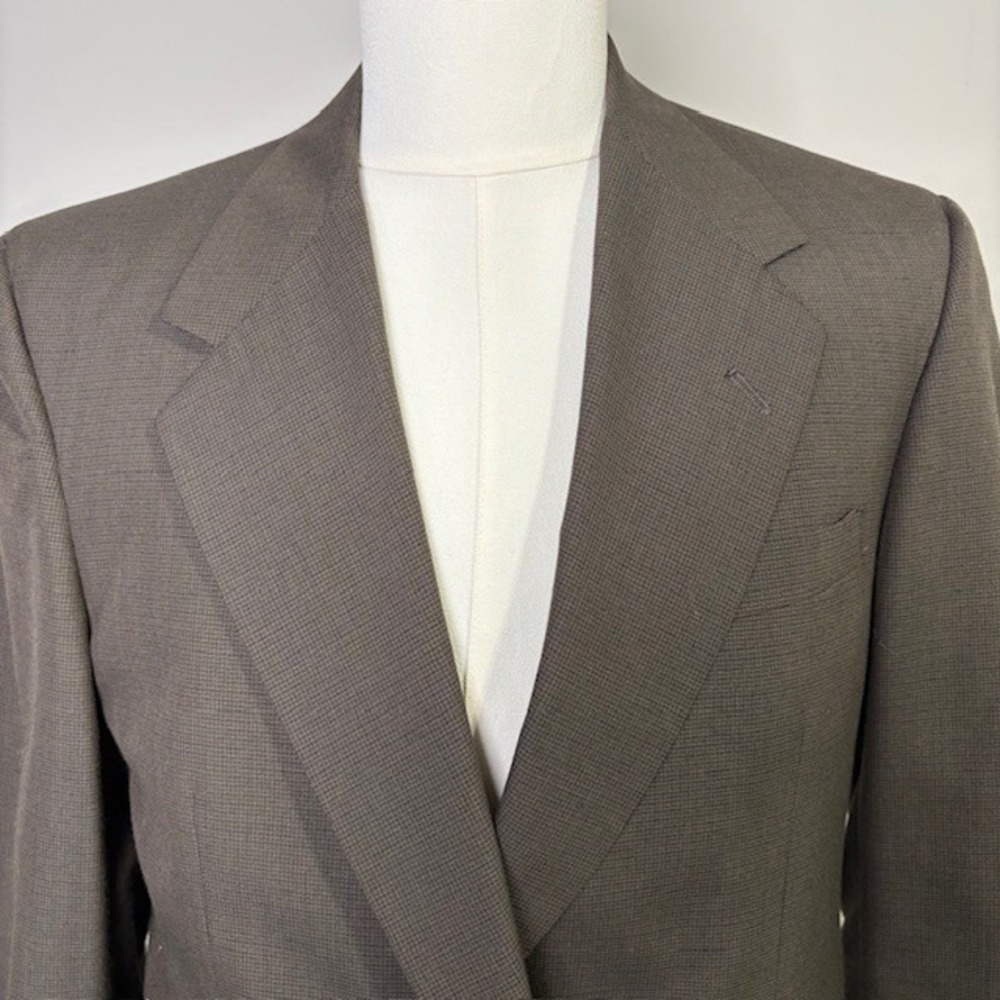 Tom James Executive Collection Men's‎ Brown Wool Blend Jacket Blazer Size 40R